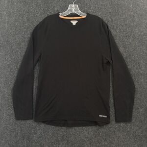 Omni Wool Shirt Men's XL Black Long Sleeve Wool Blend Crewneck Outdoor Basic